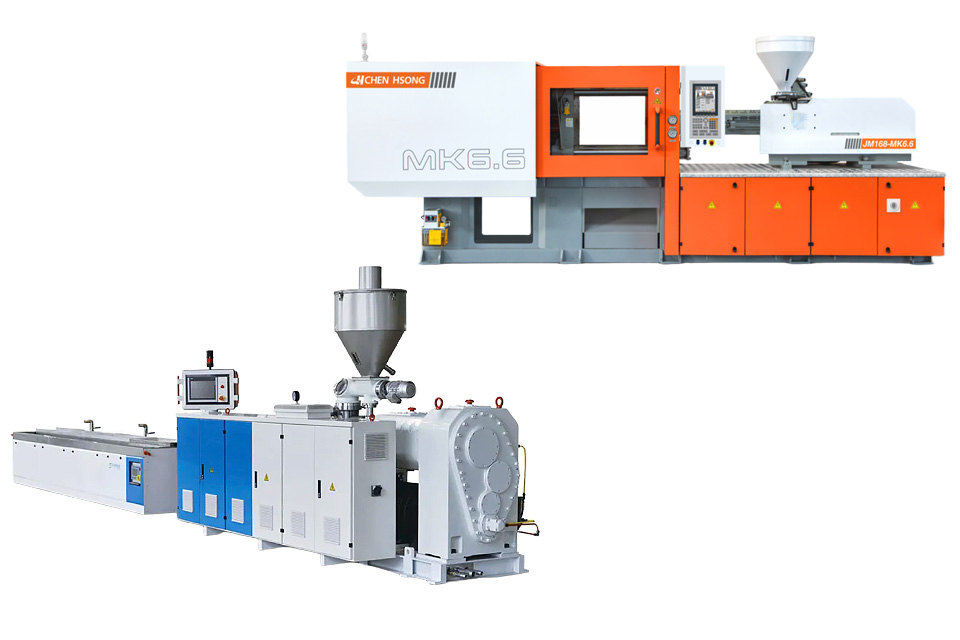 термопластавтомат и экструзионная линия